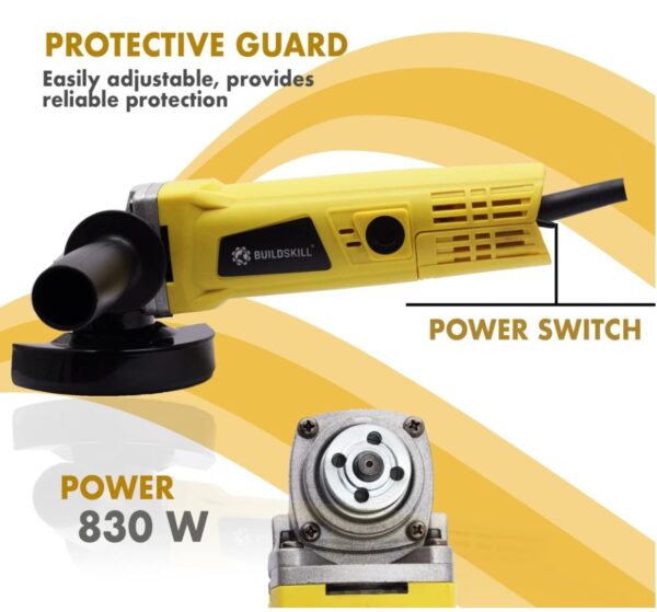 BUILDSKILL BG720R Angle Grinder  (100 mm Wheel Diameter)N.9905 Plug nhi hai