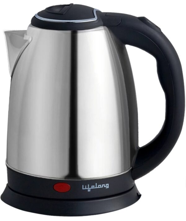 LIFELONG ELECTRIC KETTLE 1.8LITER Stainless steel black steel N.10144(V) Looking Used - Image 3