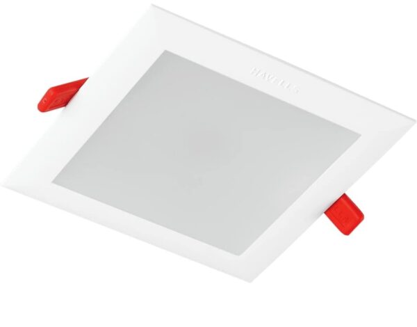 Havells 5W LED Recessed Square Panel Light |Warm White|Light Weight| Energy Efficient|Surge Protection|Premium Downlight for Home and Office|BIS Approved | Pack of 1 N.149(V)
