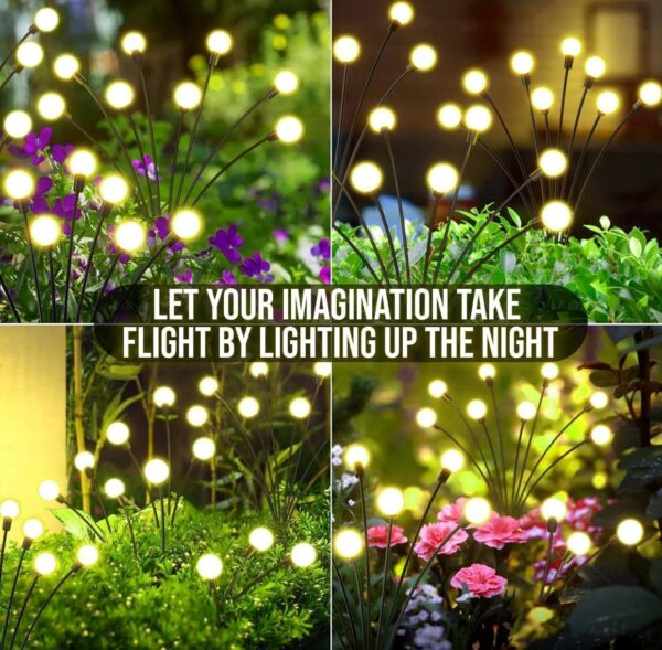 GIGAWATTS GW-301WW 8 LED Solar Firefly Plug-in Ground Lamp BIS Approved Lights Decoration Lighting for Garden Home Patio Lawn Outdoor Yard Backyards Pathways Campgrounds (Warm White, Pack of 1) N.6408(v) - Image 5