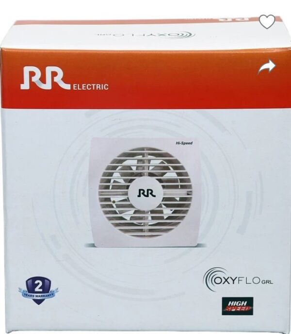 rr electric oxyflo grl 4inch exhaust fan (white )15 wat  2400 rpf 100 mm exhaust  fan  (white )(SEAL PACK ITEM) SHANI - Image 4