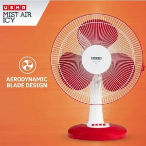 usha mist 400 3 blade tebal fen  (red) 10172 SHANI