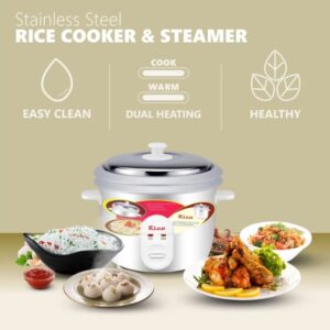 rico rc-1503 electric  rice cooker  (1.8 L white ) shani 10160 SHANI