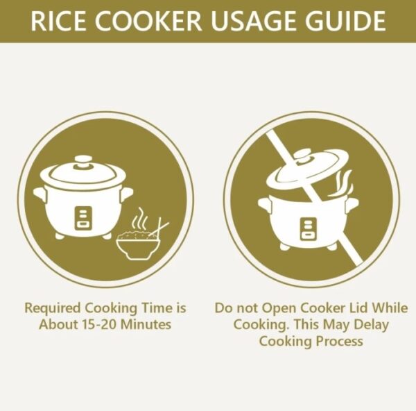 rico rc-1503 electric  rice cooker  (1.8 L white ) shani 10160 SHANI - Image 2