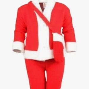 Arham Mktg Traditional Red &White Christmas Santa Claus Dress for Annual Function, Theme Party, Competition, Stage Shows, Birthday Party Dress for Kids and Adults (size 3) shani