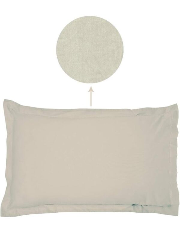 WISH Pure Cotton Satin High Sheen Pillow Cover Cover  (Sage Beige, 200 TC Cotton Satin) size  20 in x26 in ( 51 cm x 66 cm ) SHANI SET of 2 SHANI