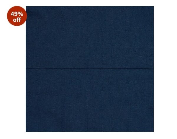 Amazon Brand - Solimo Elegant Navy Blue Pillow Cover, Brushed Cotton (Set of 2, Navy Blue, 20 in x 26in (51cm x 66 cm) SHANI - Image 5