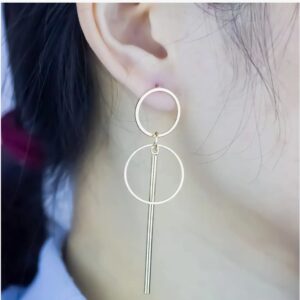 Thrillz Elegant AD Geometric Gold Plated Stud & Drop Earrings For Women Girls Earrings Combo Set 6 Pair of Earrings Gift For Sister SHANI (D 202)