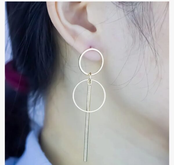 Thrillz Elegant AD Geometric Gold Plated Stud & Drop Earrings For Women Girls Earrings Combo Set 6 Pair of Earrings Gift For Sister SHANI (D 202)