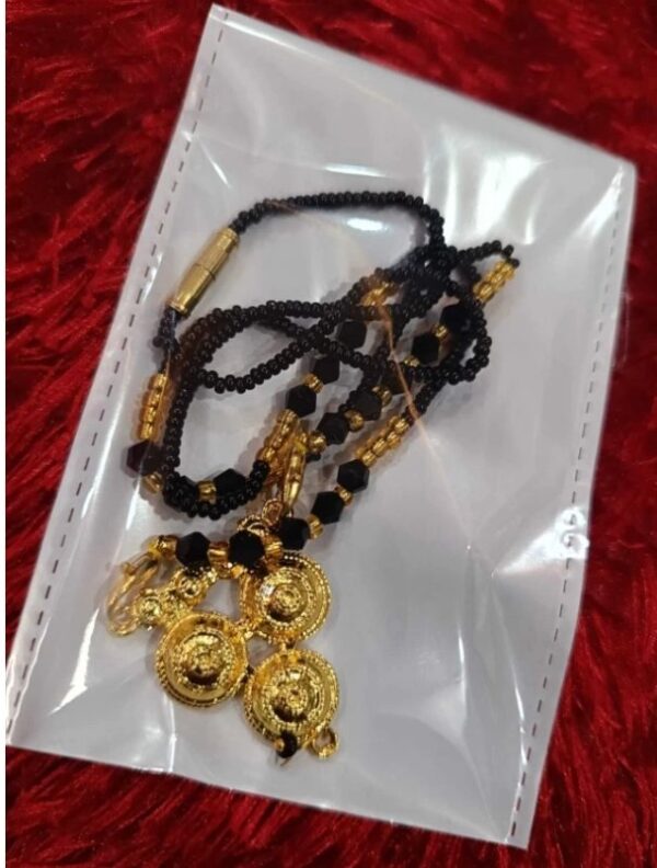 mega beautiful  mangalsutra  with attractive  design alloy mangalsutra  
shani (D 204) - Image 3