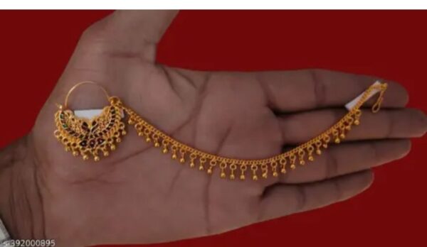 nose pin nadhni nakchain  nose  ring  narhchain shani (D 200) - Image 2