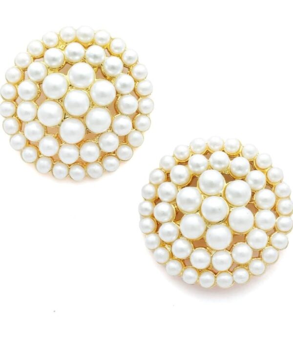 Shining Diva Fashion Latest Stylish Design Fancy Pearl Necklace Jewellery Set for Women (15863s)
(10450-10451-10452) shani - Image 6