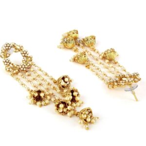 Shining Diva Fashion Gold Plated Stylish Pearl Jhumka Jhumki Traditional Earrings for Women and Girls (Golden) (8630er)
(10454-10455-10456-10457-10458) SHANI