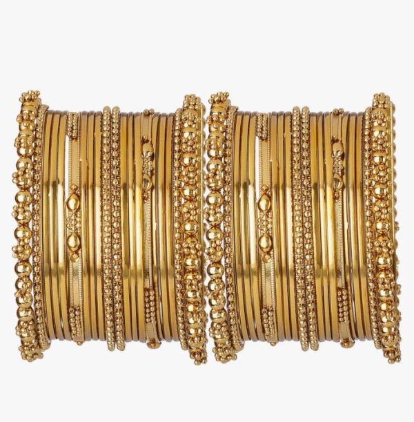 Shining Diva Fashion Set of 40 Bangles Set for Women | Oxidised Silver Plated Celebrity Inspired Jewellery | Latest Stylish Traditional Bangle for Girls and Women
(10583-10584-10585) shani - Image 3
