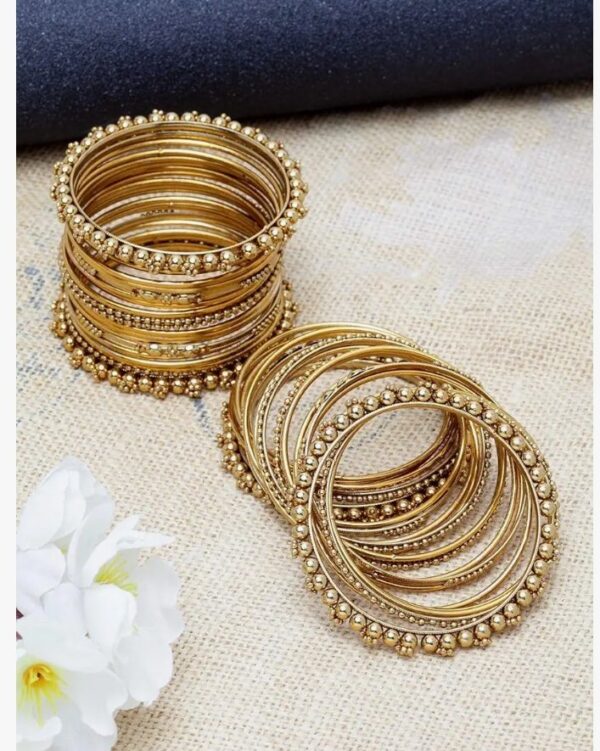 Shining Diva Fashion Set of 40 Bangles Set for Women | Oxidised Silver Plated Celebrity Inspired Jewellery | Latest Stylish Traditional Bangle for Girls and Women
(10583-10584-10585) shani - Image 4