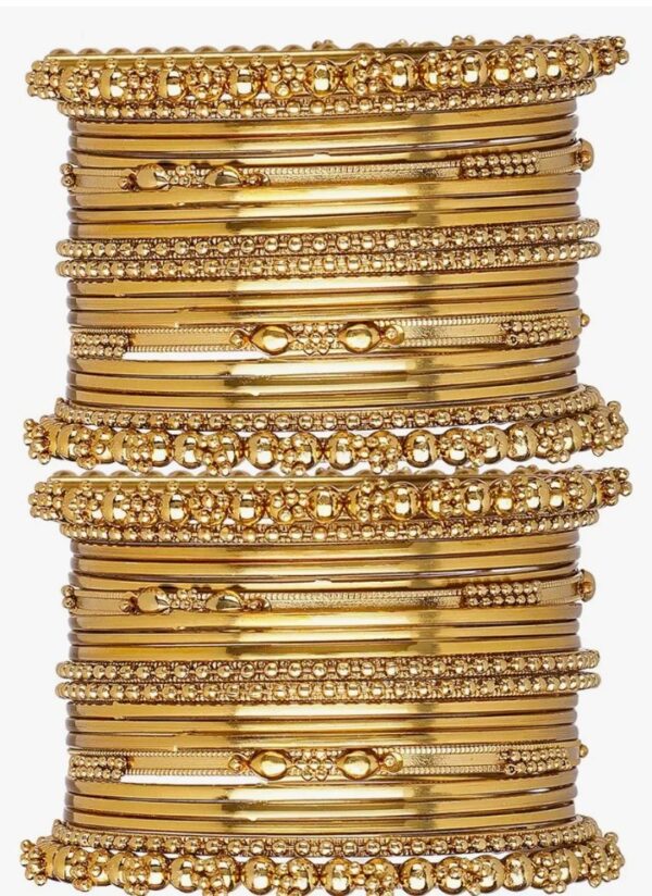 Shining Diva Fashion Set of 40 Bangles Set for Women | Oxidised Silver Plated Celebrity Inspired Jewellery | Latest Stylish Traditional Bangle for Girls and Women
(10583-10584-10585) shani - Image 2