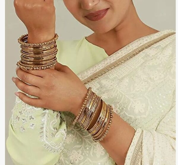 Shining Diva Fashion Set of 40 Bangles Set for Women | Oxidised Silver Plated Celebrity Inspired Jewellery | Latest Stylish Traditional Bangle for Girls and Women
(10583-10584-10585) shani - Image 8