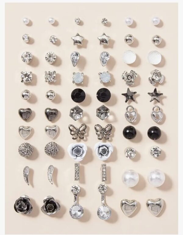 Shining Diva Fashion 30 Pairs Earrings Combo Set Latest Stylish Crystal Pearl Earrings for Women and Girls (14855er) Valentine Gift for Girlfriend
(10594-10595-10627) shani - Image 2