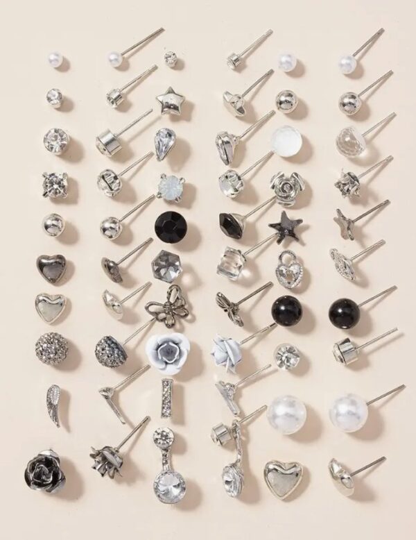 Shining Diva Fashion 30 Pairs Earrings Combo Set Latest Stylish Crystal Pearl Earrings for Women and Girls (14855er) Valentine Gift for Girlfriend
(10594-10595-10627) shani - Image 3