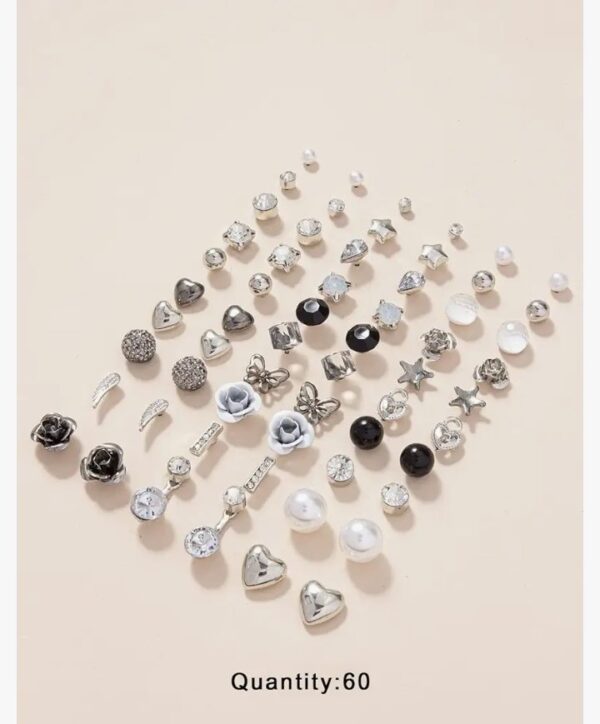 Shining Diva Fashion 30 Pairs Earrings Combo Set Latest Stylish Crystal Pearl Earrings for Women and Girls (14855er) Valentine Gift for Girlfriend
(10594-10595-10627) shani - Image 5