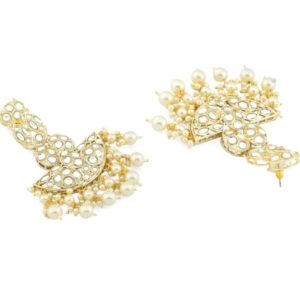 ZAVERI PEARLS Gold Tone Bridal Kundan Choker Necklace Earring Maangtikka & Ring Set For Women-ZPFK12217
(10684-10685) SHANI
