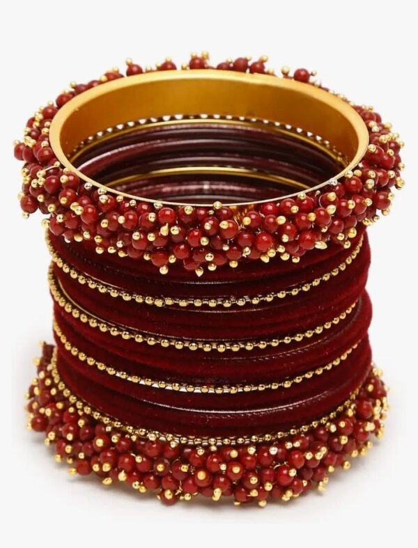 Shining Diva Fashion Latest Gold Plated Set of 23 Stylish Traditional Bangle for Women
(10690-10691) SHANI - Image 4