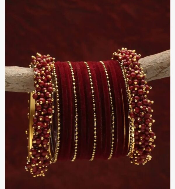 Shining Diva Fashion Latest Gold Plated Set of 23 Stylish Traditional Bangle for Women
(10690-10691) SHANI - Image 7