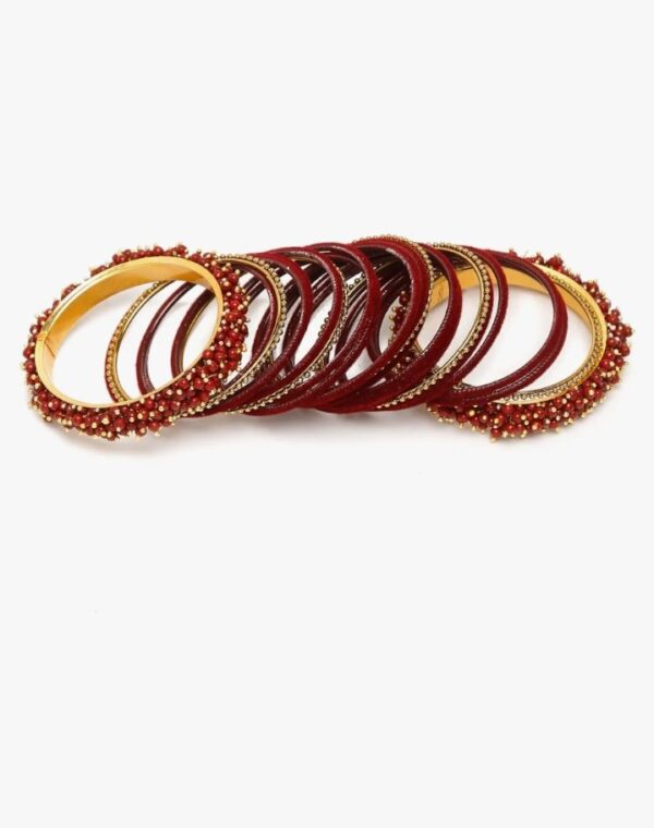 Shining Diva Fashion Latest Gold Plated Set of 23 Stylish Traditional Bangle for Women
(10690-10691) SHANI - Image 6