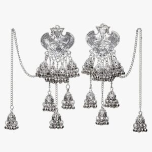Shining Diva Fashion Latest Stylish Oxidised Chain Jhumka Earrings for Women and Girls (13190er)
(10699-10700) SHANI