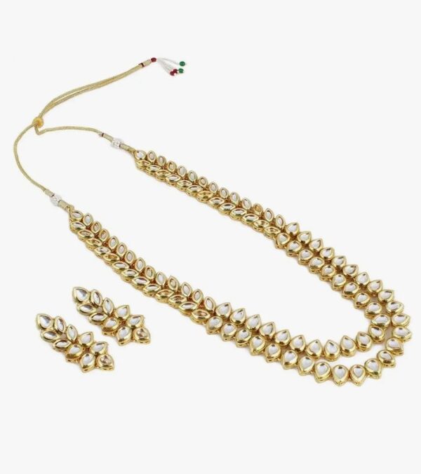 Shining Diva Fashion Kundan Stylish Traditional Wedding Necklace Jewellery Set for Women (9790s)
(10576-10577) SHANI - Image 2