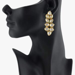 Shining Diva Fashion Kundan Stylish Traditional Wedding Necklace Jewellery Set for Women (9790s)
(10576-10577) SHANI