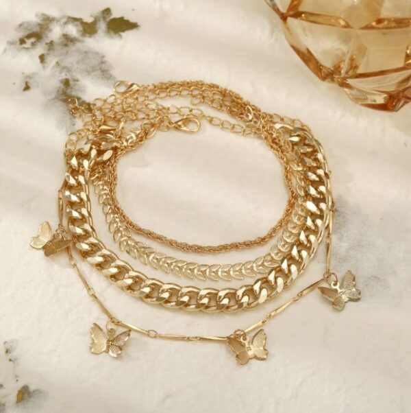 Shining Diva Fashion Latest Stylish Multilayer Gold Plated Bangle Bracelet for Women and Girls (rr14664b) Set of 4
(10564-10565) SHANI - Image 3