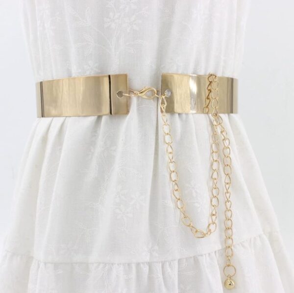 Shining Diva Fashion Celebrity Inspired Adjustable Metal Kamarband Waist Belt
(10630) SHANI - Image 3