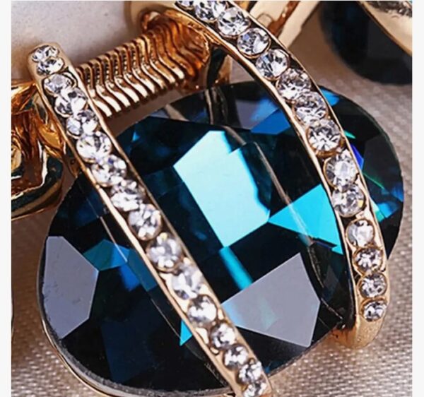 Shining Diva Fashion Latest Stylish Trendy Celebrity Inspired Designer Fancy Crystal Pendant Chain Necklace for Women and Girls (10621) SHANI - Image 6