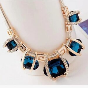 Shining Diva Fashion Latest Stylish Trendy Celebrity Inspired Designer Fancy Crystal Pendant Chain Necklace for Women and Girls (10621) SHANI