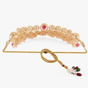 ZAVERI PEARLS Pink Beads Dazzling Austrian Diamonds Stones Choker Necklace & Earring Set For Women-ZPFK18058
(10688) SHANI