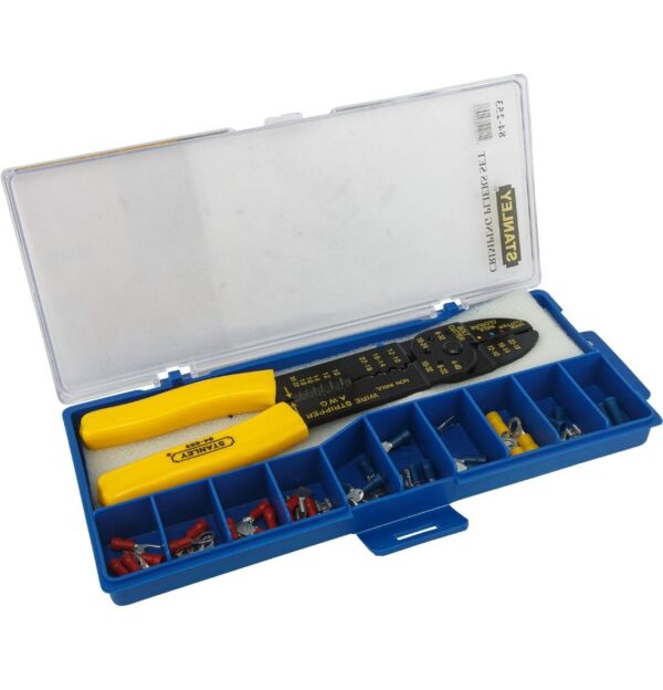 STANLEY 84-253-22 Crimping Plier Set 230mm/9'' (Yellow and Black) N9998 Neeraj