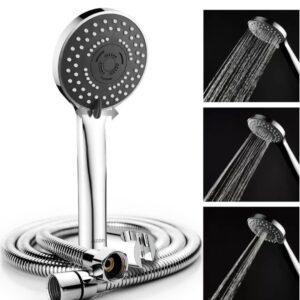 ALTON SHR20710 ABS, 4-INCH, 3-Function Hand Shower With 1.5 Meter Shower Hose Pipe & Wall Hook N3701 Neeraj