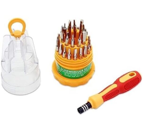 Mcare Jackly JK-6036A Screwdriver Set, Steel 31 in 1 with 30 Screwdriver Bits, Professional Magnetic Screwdriver Set, for PC/Household/Furniture/Tablet/Game Console/Electronic Devices.N9988 Neeraj