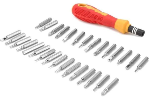Mcare Jackly JK-6036A Screwdriver Set, Steel 31 in 1 with 30 Screwdriver Bits, Professional Magnetic Screwdriver Set, for PC/Household/Furniture/Tablet/Game Console/Electronic Devices.N9988 Neeraj - Image 2