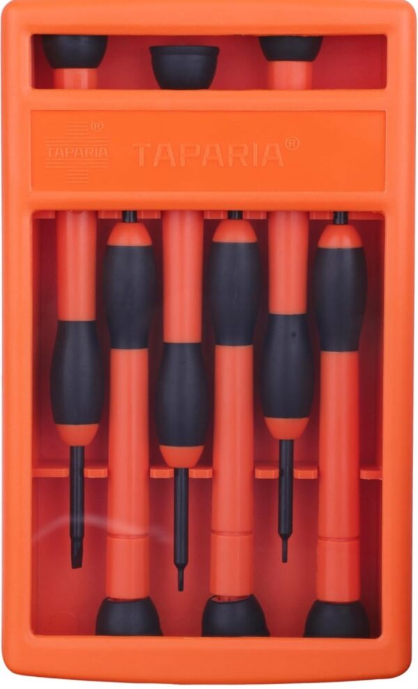 Taparia PSF6 Steel Precision Screw Driver Set (Orange, Pack of 6)

N9999 Neeraj - Image 2