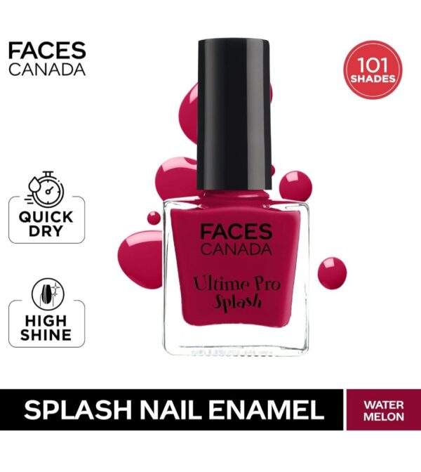 Faces Canada Splash Nail Enamel Water (Melon 52) 8ml (Pack Of 12) EXP - 9/24 - Image 3