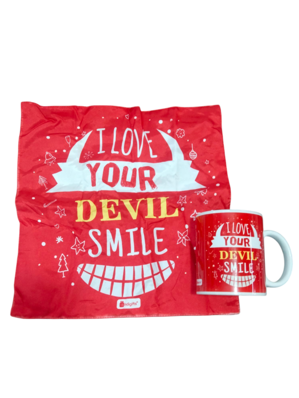 Indigifts Valentine Gift I Love Your Devil Smile Quote Red Cushion Cover 12x12 inches with Filler - Valentine Day Gift, Valentine Gift for Boyfriend, Boyfriend Gifts, Love Gifts for Boyfriend

Rajender 8271 ( 3 ) - Image 2