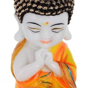 Top Trends® Handicrafted Good Luck Colourful Meditation Baby Monk Buddha Showpiece for Living Room | Little Baby Monk Buddha | Cute Child Monk Statue | Orange

Rajender 0112