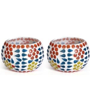 Clovefry Mosaic Glass Tealight Candle Holder for Home Decoration|Light Decorations Items|Festive Lights|Best lamp for Decoration (10163-Pack of 2)
Rajender. 8277