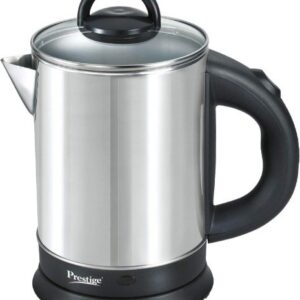 Prestige 1.7 Litres Electric Kettle(PKGSS 1.7)|1350 Watts |Silver and Black | 1.7 Litres | Stainless Steel| Automatic Cut-off | Wide Mouth | Power Indicator | Single-Touch Lid LockingRajender (R25) HNDLE BROKN