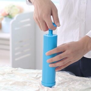 PAVITYAKSH VACCUM BAG PUMP Hand Plastic Compressed Vacuum Space Manual Air Deflation Pump for Vacuum Seal Storage Bags Storage Bags Home Accessories Vacuum Hand Pump (Pack Of 1)
Rajender ,  99