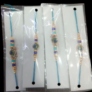 VOYLLA Divine Lord Krishna And Ganesha Motifs Rakhi Pack Of 4 with Roli Chawal Pack -Rakhi For Brother
Rajender 017
SET OF 4