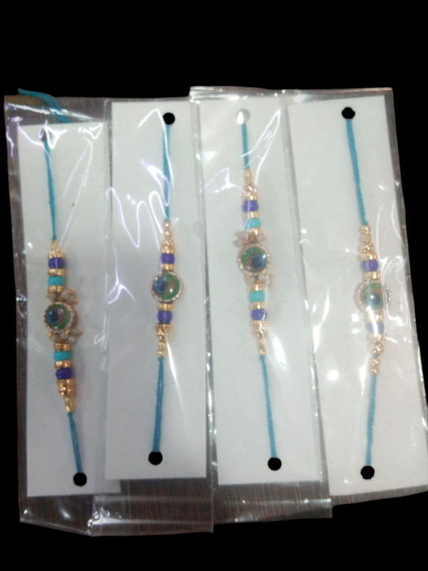 VOYLLA Divine Lord Krishna And Ganesha Motifs Rakhi Pack Of 4 with Roli Chawal Pack -Rakhi For Brother
Rajender 017
SET OF 4