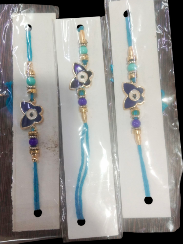 R V Enterprise Set of Three Rakhi For Brother| | Designer Rakhi | Premium Rakhi | Rakhi For Rakshabandhan For Brother 
Rajender 019
SET OF 3 - Image 2